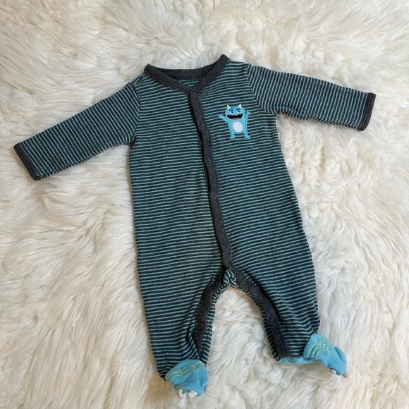 Baby Boy 3 Months Footies - Picture 3 of 6